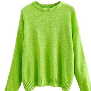 New Goodnight Macaroon lime green sweater